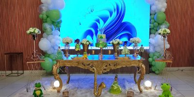 PRINCESA TIANA LUXO R$ 1.400,00 COM BALÕES E R$ 900,00 SEM BALÕES